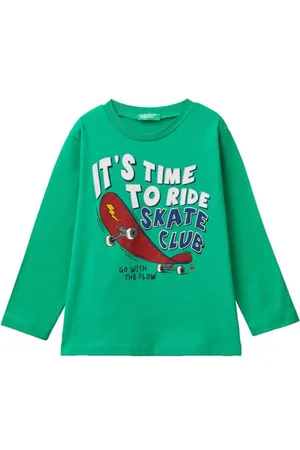 Benetton T-Shirt M/L 3096G10H0, T-Shirt Manches Courtes Garçon,