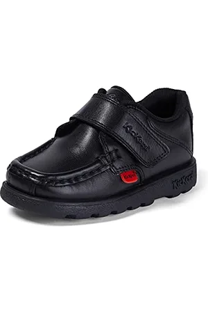 Kickers Fragma Strap, Mocassins garçon, Noir (Black), 26 EU