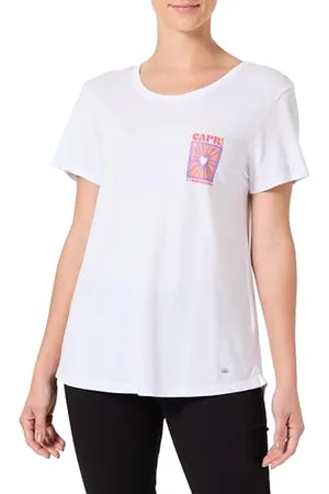 Key Largo KEYLARGO WT Capri Round T-Shirt, Blanc (1000), L Femmes
