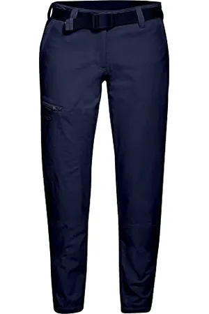 Maier Sports Lulaka 7/8, Pantalon de randonnée pour Femme, Pantalon Outdoor 7/8 déperlant pour Le Trekking et la randonnée, sans PFC, MSTRETCH Pro 4 et Dryprotec, Bleu, 50 (W42/L32)