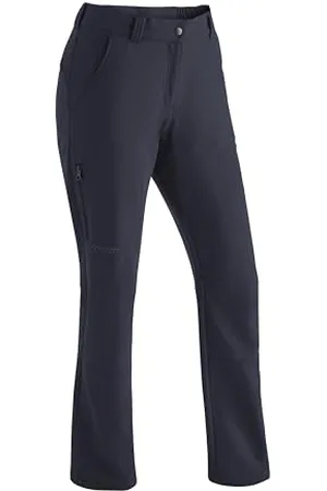 Maier Sports Helga, Pantalon de randonnée Chaud pour Femme, Pantalon Outdoor déperlant pour Le Trekking et la randonnée, sans PFC, MSTRETCH Pro 2 et Technologie Dryprotec, Bleu foncé, 36