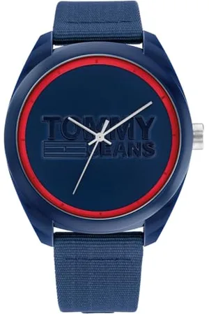 Tommy Hilfiger Montre Analogique à Quartz pour homme avec bracelet en nylon Bleu Marin - 1792041