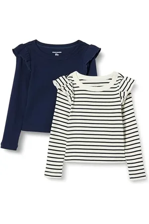 Amazon T-shirt à manches longues et à volants Fille, Lot de 2, , 11-12 ans