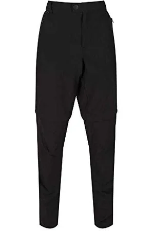 Regatta Pantalon Technique Stretch avec Jambes Dézipables Highton - Court Trousers Homme Black FR: 3XL (Taille Fabricant: 40")