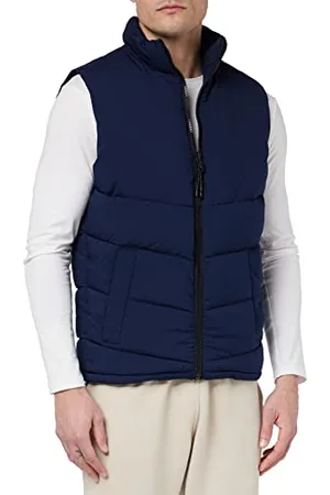JACK & JONES JORCOPENHAGEN Bodywarmer Gilet, Blazer Bleu Marine-Détails : Non brodés, L Homme
