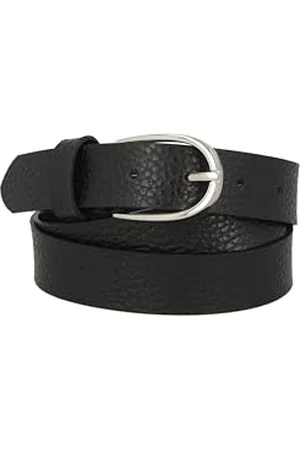MGM Metallicledergürtel Mia Ceinture, Noir-Si, 90 Femmes
