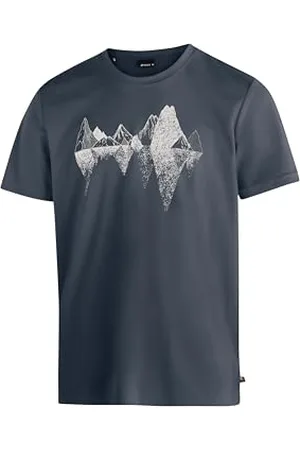 Maier Sports Tilia Pique M, T-Shirt pour Homme, T-Shirt Fonctionnel à col Rond pour la randonnée et Les Loisirs, Technologie dryprotec, Respirant, Puce NFC pour Un Recyclage Facile, Gris, XXL