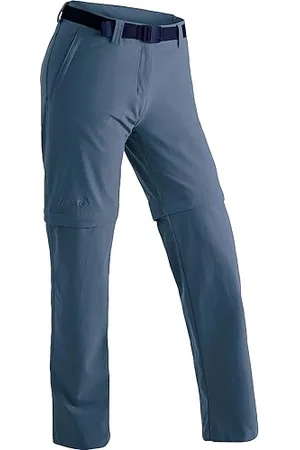 Maier Sports Nata 2, Pantalon de randonnée pour Femme, Pantalon Outdoor déperlant pour Le Trekking et la randonnée, Fonction Zip-Off Pratique, sans PFC, mSTRETCH Pro 4 et Dryprotec, Bleu, 38