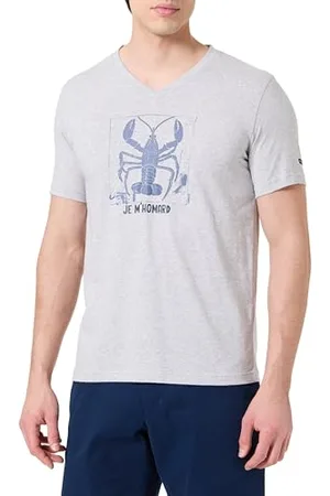 Armor.lux T- Shirt à Manches Courtes Coton léger col V Homme, m