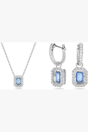 Swarovski Millenia Pendentif & Bracelet, Taille octogonale, , Plaqué rhodium