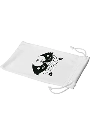 Bonamaison Imprimé Numériquement Lunettes Étui avec Cordon ​de Serrage, 100% Coton, Sac Lunettes, Pochette à Lunettes, 1 Pièce, Taille: 11x19 Cm
