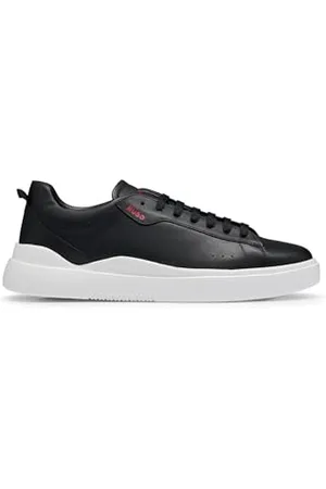 HUGO BOSS Hommes Blake Tenn Baskets en Cuir Lisse à Semelle Cupsole