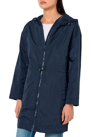 Geox W Bulmya Parka Longue Veste, Blazer Bleu Marine, 50 Femme