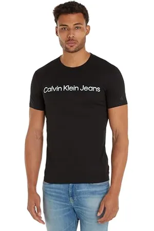 Calvin Klein Jeans Mixed INSTITUTIONAL Logo Tee J30J324682 Hauts en Tricot à Manches Courtes, , S Homme