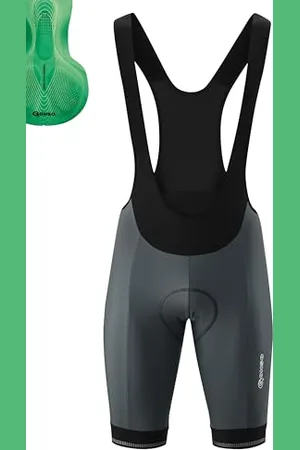 Gonso Sitivo Bib M, Cuissard à Bretelles Court pour Homme, avec Peau de Chamois Sitivo Confort, Haute élasticité et élastique en Silicone antidérapant, Coupe ajustée, Gris, XXL