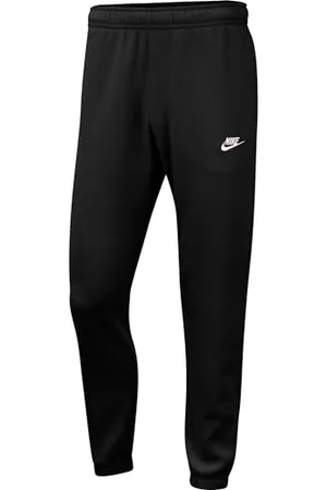 Nike Homme Pantalons, Slim, Coton, Noir (Noir/Blanc), XL