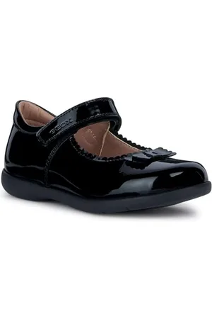 Geox Fille J Naimara Girl Ballet plat, Noir, 35 EU