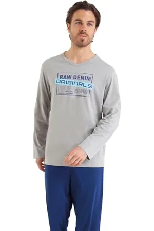 ATHENA Homme Serigraphie Ensemble De Pyjama, , M EU