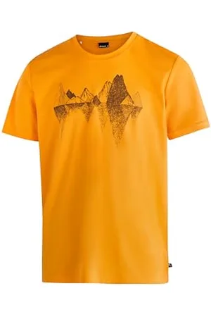 Maier Sports Tilia Pique M, T-Shirt pour Homme, T-Shirt Fonctionnel à col Rond pour la randonnée et Les Loisirs, Technologie dryprotec, Respirant, Puce NFC pour Un Recyclage Facile, Orange, M