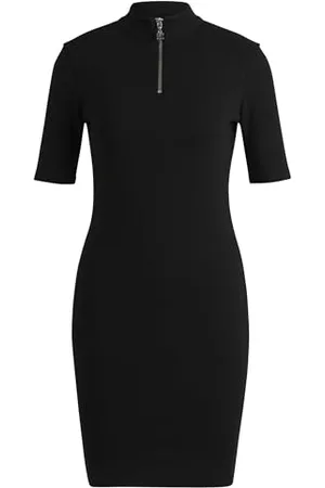 HUGO BOSS Nasiia Robe en Jersey, Black, XL Women