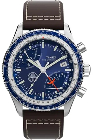 Timex Montre Chronographe Quartz pour Hommes Fly Back x Pan Am