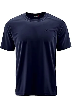 Maier Sports Walter, T-Shirt pour Homme, T-Shirt Fonctionnel à col Rond pour la randonnée et Les Loisirs, Technologie dryprotec, Respirant, Puce NFC pour Un Recyclage Facile, Bleu foncé, XXL