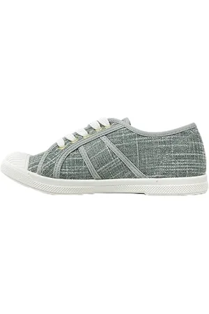 Les Tropéziennes par M Belarbi Femme CLORUNI Chaussures Detente Tennis Lacet, Bleu-Or, 38 EU