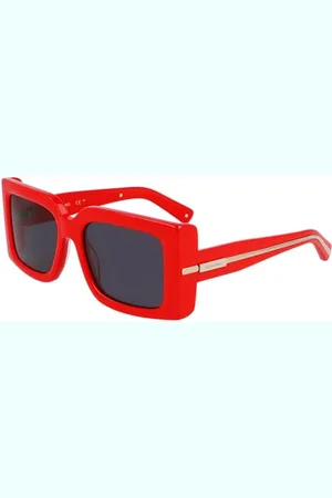 Salvatore Ferragamo SF2032S Sunglasses, Red, 55 Unisex