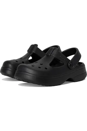 Crocs Unisexe Enfant Classic Mary Jane Clog T Sabots, Black, 24/25 EU