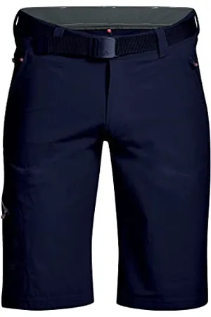 Maier Sports Nil Bermuda, Pantalon Court de randonnée pour Homme, Bermuda déperlant pour Le Trekking et la randonnée, sans PFC, MSTRETCH Pro 4 et Dryprotec, Bleu, 58 (W40/L32)