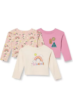 Amazon T-shirts à manches longues Fille, Lot de 3, , 6-7 ans