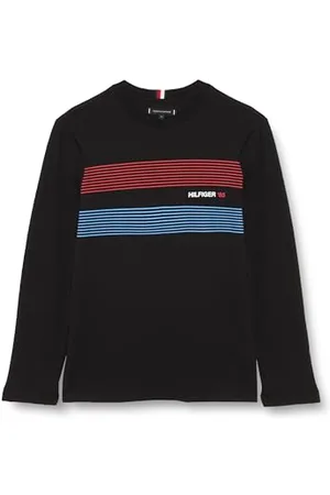 Tommy Hilfiger T-Shirt Manches Longues Homme Chest Hilfiger 85 Ls Tee Coton, , S