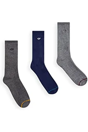 Dockers 3 Pack Ribbed Crews With 1/2 Cushion One Size