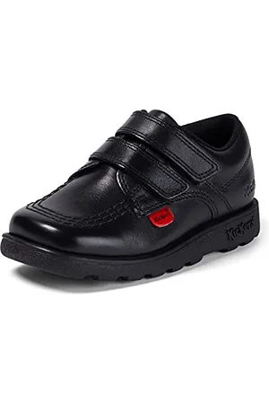 Kickers Fragma Lo Velcro Mocassins, Noir (Black Blk), 27 EU