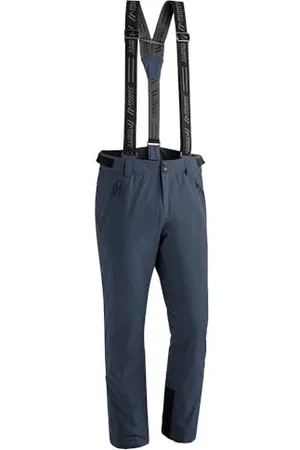 Maier Sports Anton Pantalon de Ski Slim pour Homme - Imperméable - Extensible et Taille réglable - sans PFC - Rembourrage mTHERM et Protection mTEX Contre Les intempéries - Gris - Taille 56