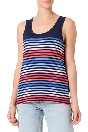 Armor.lux Débardeur rayé 10 Couleurs col Rond en Coton léger Femme Caraco