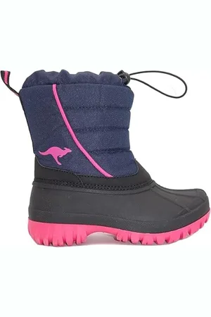 KangaROOS K-Ben Botte de Neige, Steel Grey/Daisy Pink, 32 EU