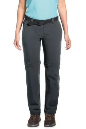 Maier Sports Nata 2, Pantalon de randonnée pour Femme, Pantalon Outdoor déperlant pour Le Trekking et la randonnée, Fonction Zip-Off Pratique, sans PFC, mSTRETCH Pro 4 et Dryprotec, Gris, 38