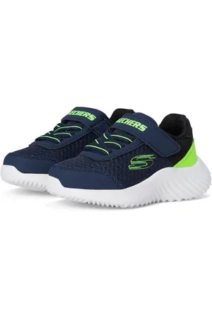 Skechers Bounder Basket, Navy/Lime, 23 EU