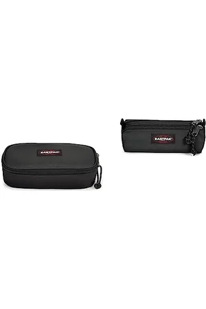 Eastpak Oval XL Single Trousse, 22 cm, (Black) & Double Benchmark Trousse, 21 cm, Black