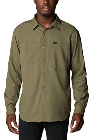 Columbia Silver Ridge Utility Lite Manches Longues Chemise de Randonne, Vert Pierre, M Homme