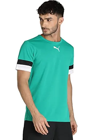 PUMA TeamRISE Jersey, Pepper Green- Black- White, S