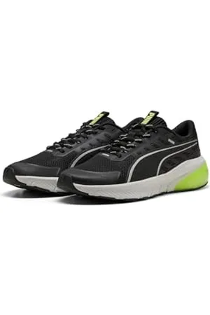 PUMA Mixte Cell Glare Chaussure de Course sur Route, Black-Yellow Alert, 44.5 EU