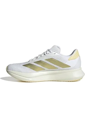 adidas Femme Duramo SL 2 Running Shoes Chaussures de Course, FTWR White/Gold met./Orange Tint, 42 EU
