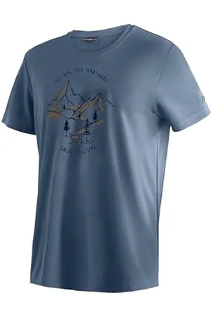 Maier Sports Dieter Print T-Shirt Fonctionnel pour Homme avec imprimé, Coupe Droite