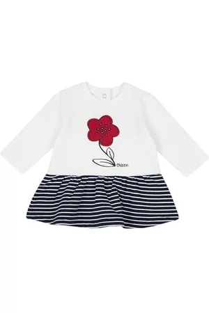chicco Robe Bébé Fille à Manches Longues, en Tissu Doux, Lavable En Machine, Vêtements Bébé 0-24 Mois