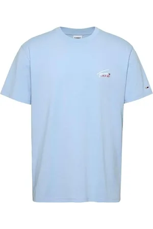 Tommy Hilfiger Homme T-Shirt Manches Courtes Classic Small Flag Col Ras-du-Cou, , M