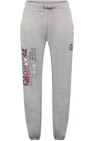 Geographical Norway Mapote Men Pantalon Jogging Style - Vetements Sport Confortable Doux - Survetement Homme Decontracte Coton - Automne Hiver Printemps Été (Gris_Clair L)