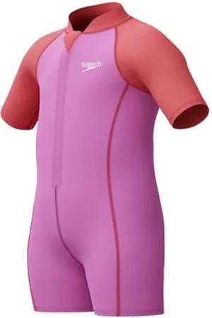 Speedo Learn to Swim Neoprene Wetsuit| Swimming Lessons | Soft Touch | Neoprene Maillot de Bain pour Fille, Neon , 6 Mois-9 Mois