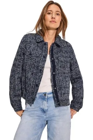CECIL B212237 Veste bouclée, Bleu Universel, L Femmes, , L Women